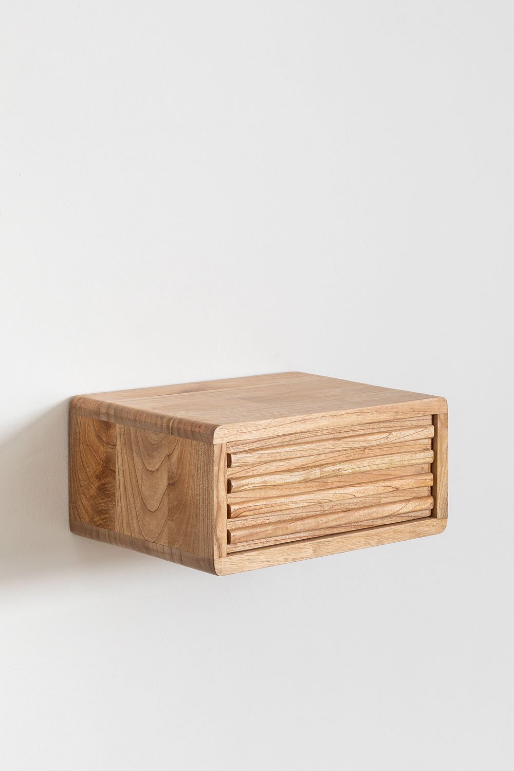 Comodino sospeso in legno Deleyna