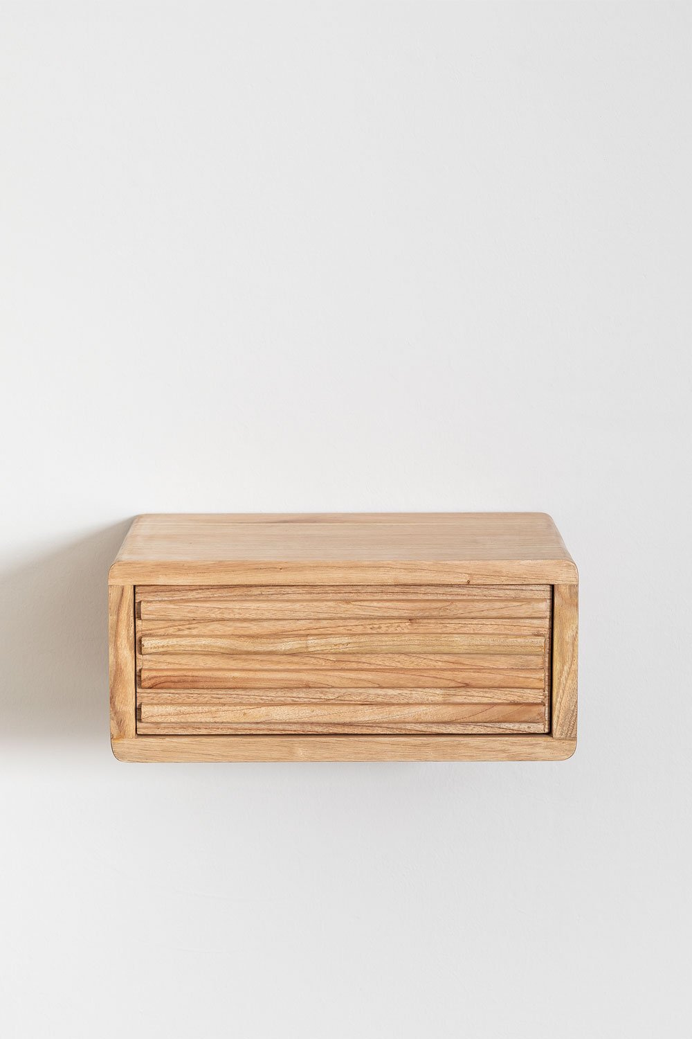 Comodino sospeso in legno Deleyna