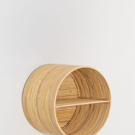 Comodino sospeso in Rattan Tisaia