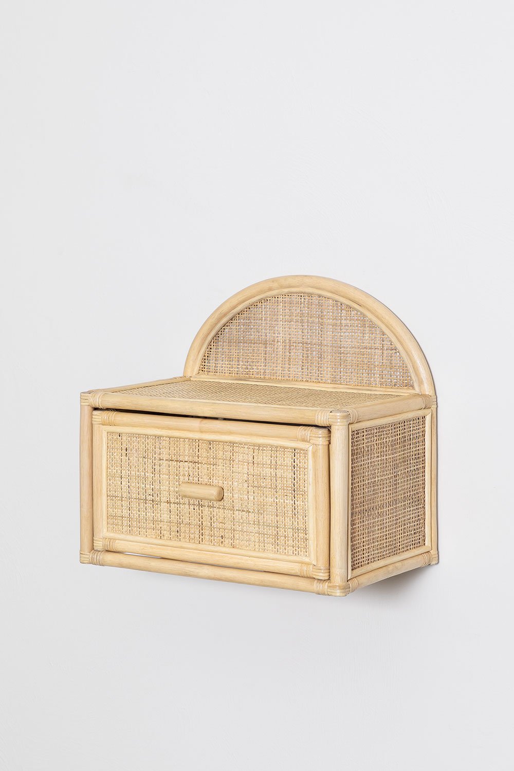 Comodino sospeso in rattan Yivisc