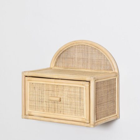 Comodino sospeso in rattan Yivisc