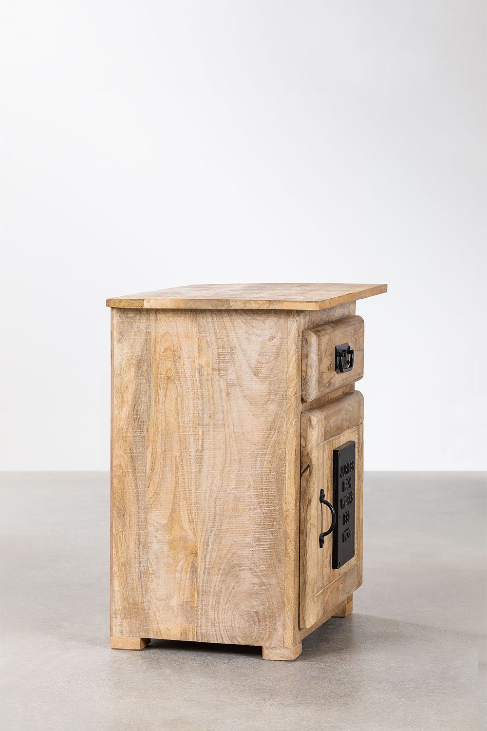 Comodino Uain in legno di mango