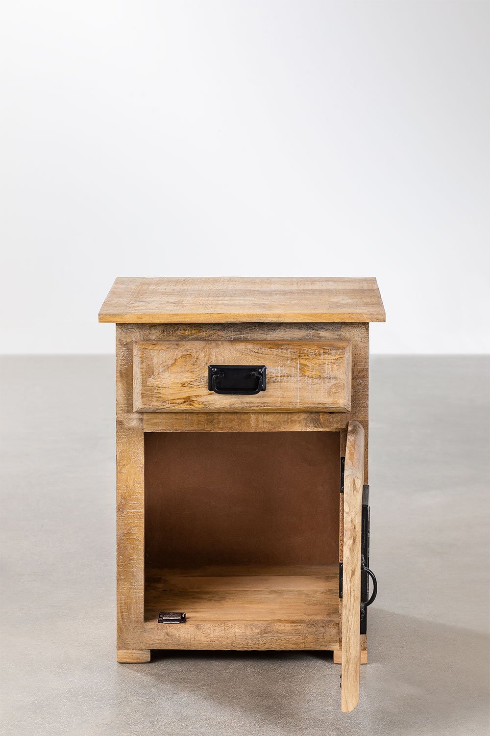 Comodino Uain in legno di mango