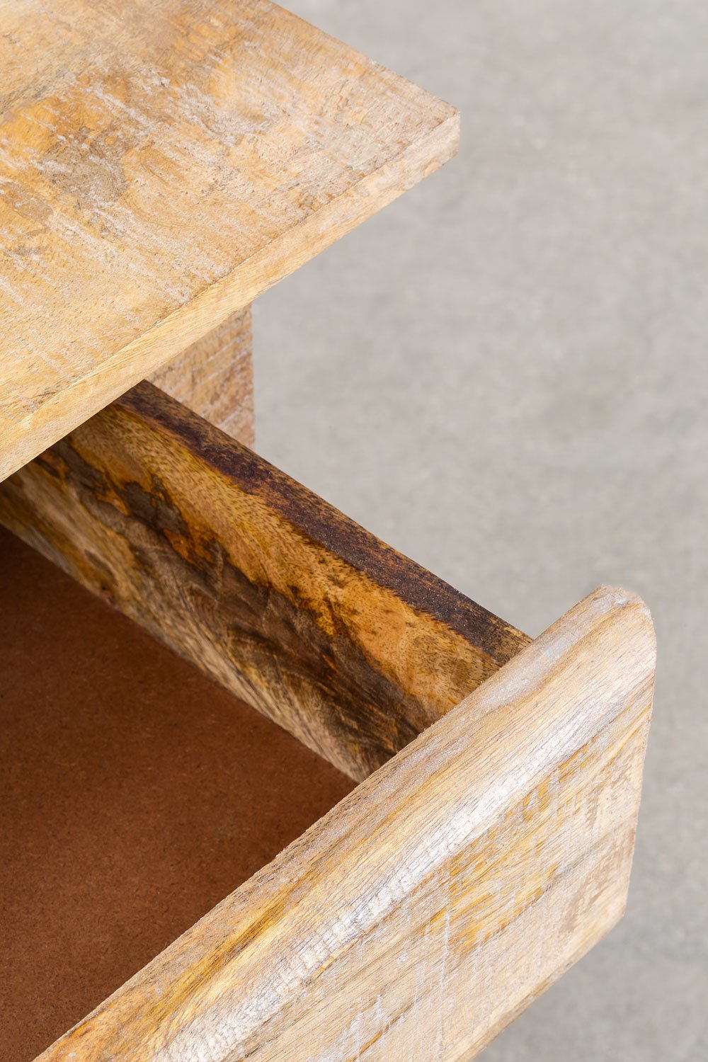 Comodino Uain in legno di mango