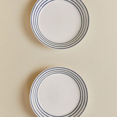 Confezione da 2 piatti fondi in new bone china Isolda