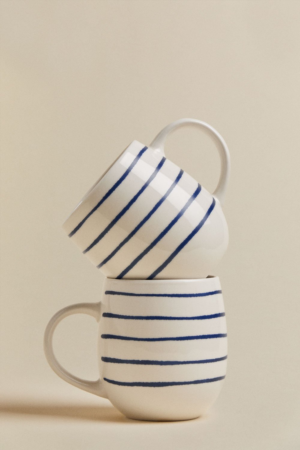 Confezione da 2 tazze in new bone china 47 cl Isolda