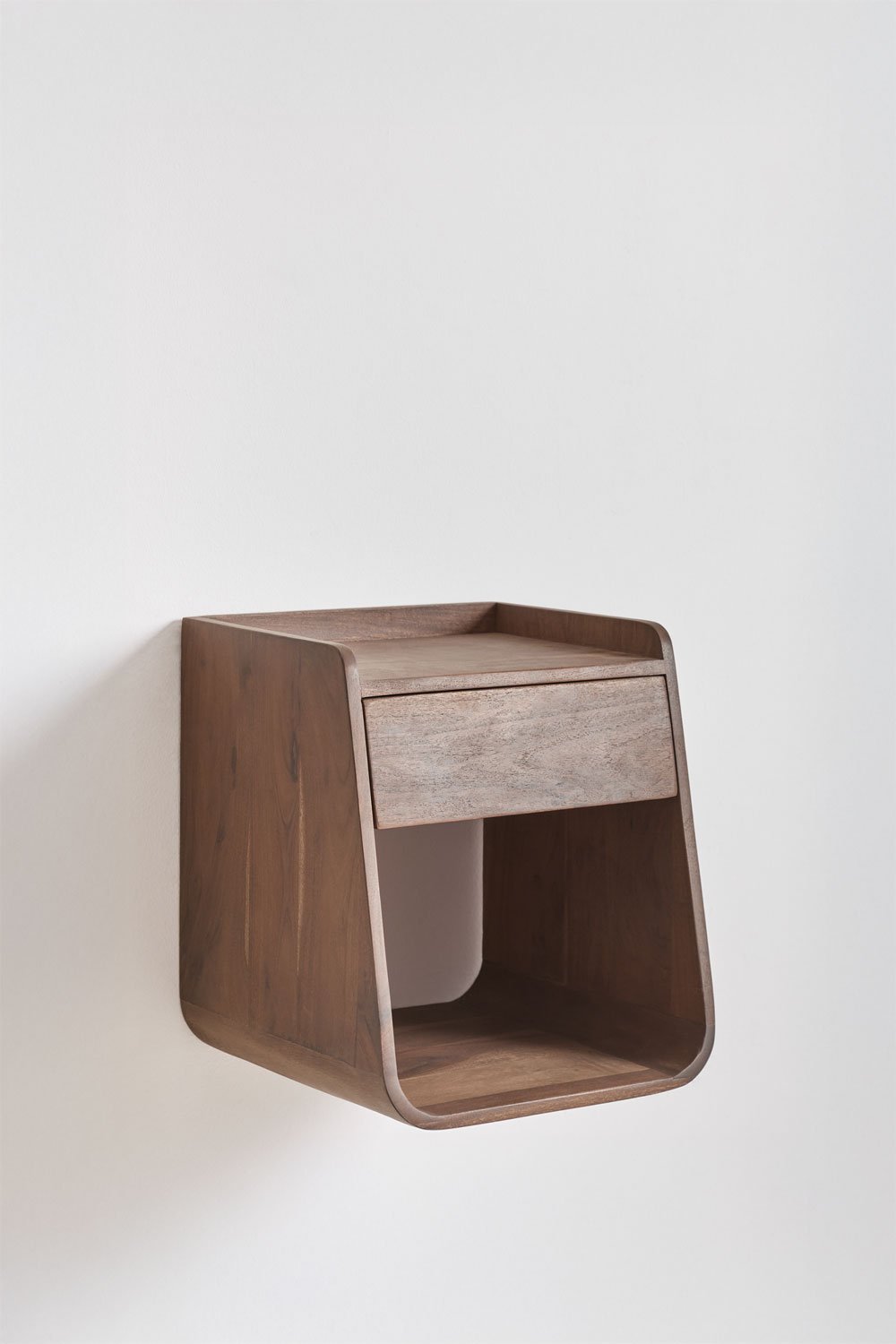 Confezione da 2 comodini 35x35 cm in legno di acacia Berigem