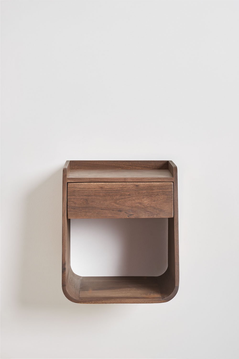 Confezione da 2 comodini 35x35 cm in legno di acacia Berigem