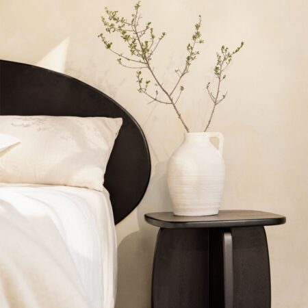 Confezione da 2 comodini 45x45 cm in legno di mango Agathe