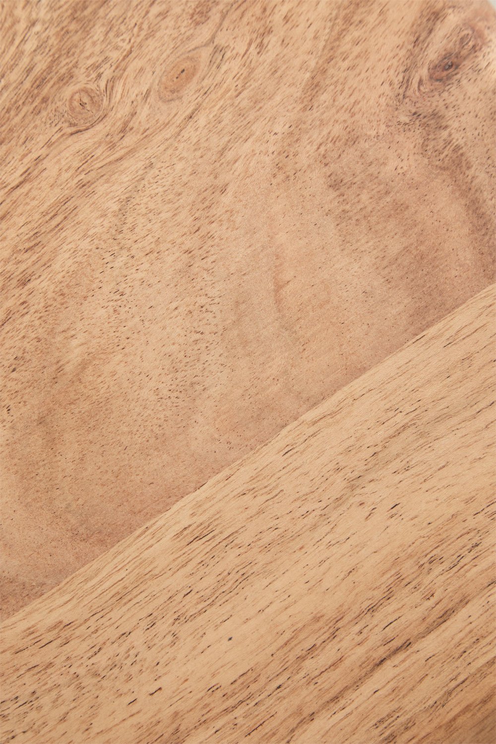 Confezione da 2 comodini sospesi 40x30 cm in legno di acacia Nordilan