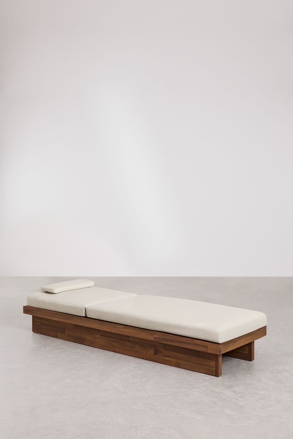 Confezione da 2 lettini reclinabili in legno di acacia Dailin