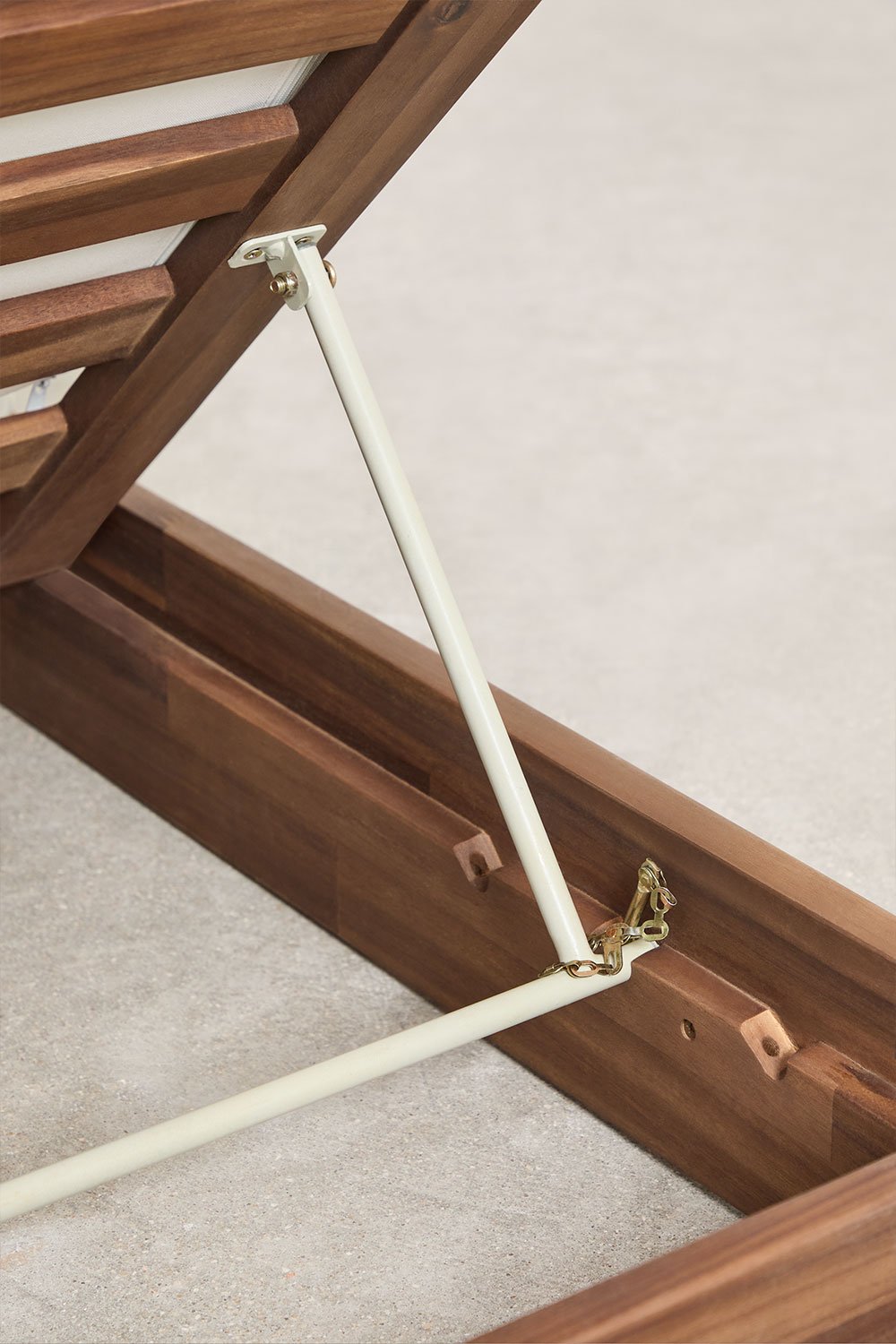 Confezione da 2 lettini reclinabili Lecia in legno di acacia
