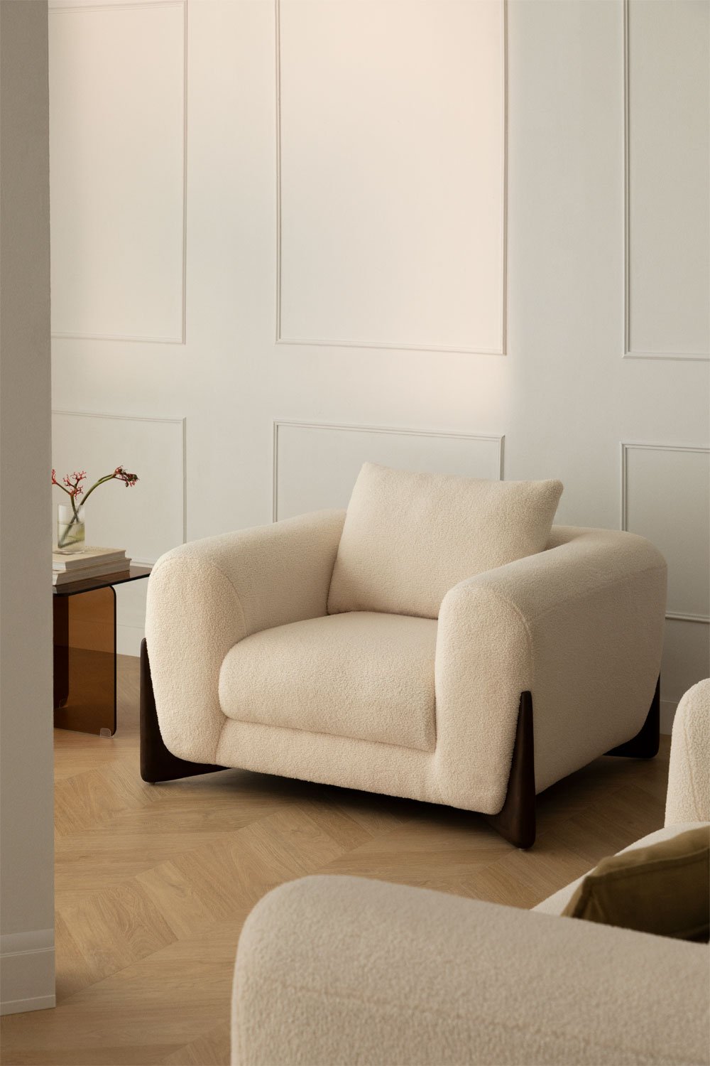 Confezione da 2 poltrone in shearling Grevena