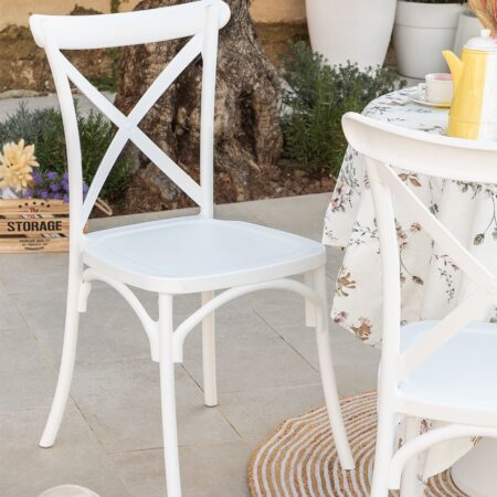 Pack da 2 sedie da giardino impilabili Otax