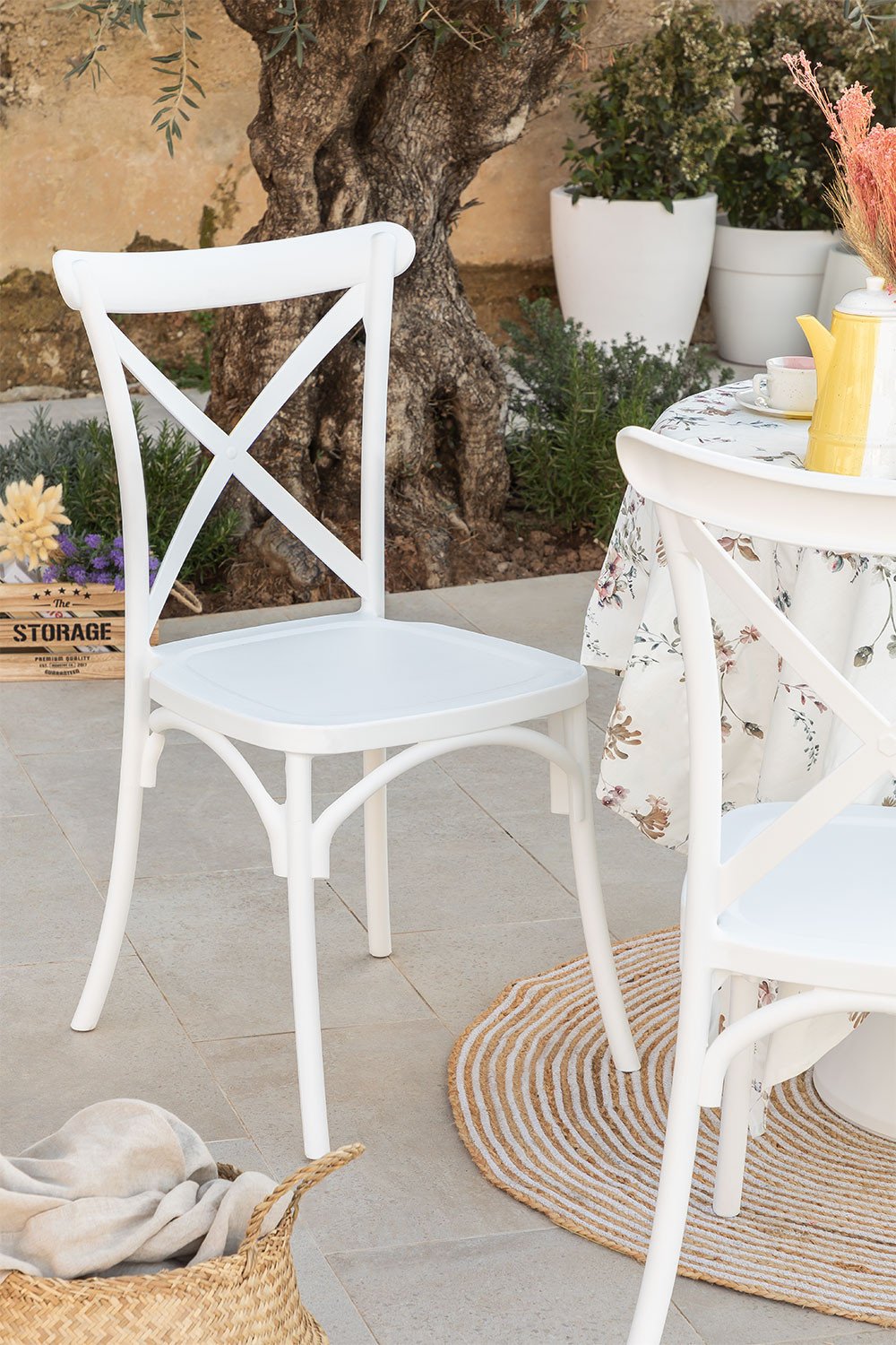 Pack da 2 sedie da giardino impilabili Otax