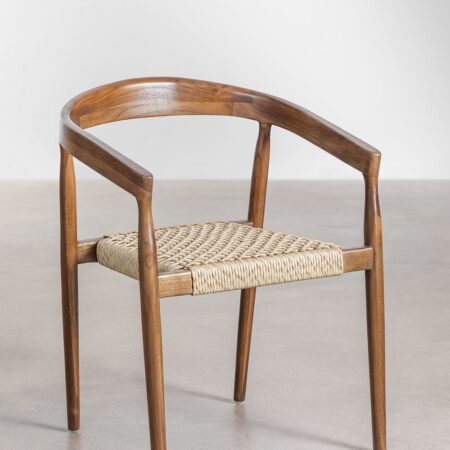 Confezione da 4 sedie da giardino in legno di teak Visby