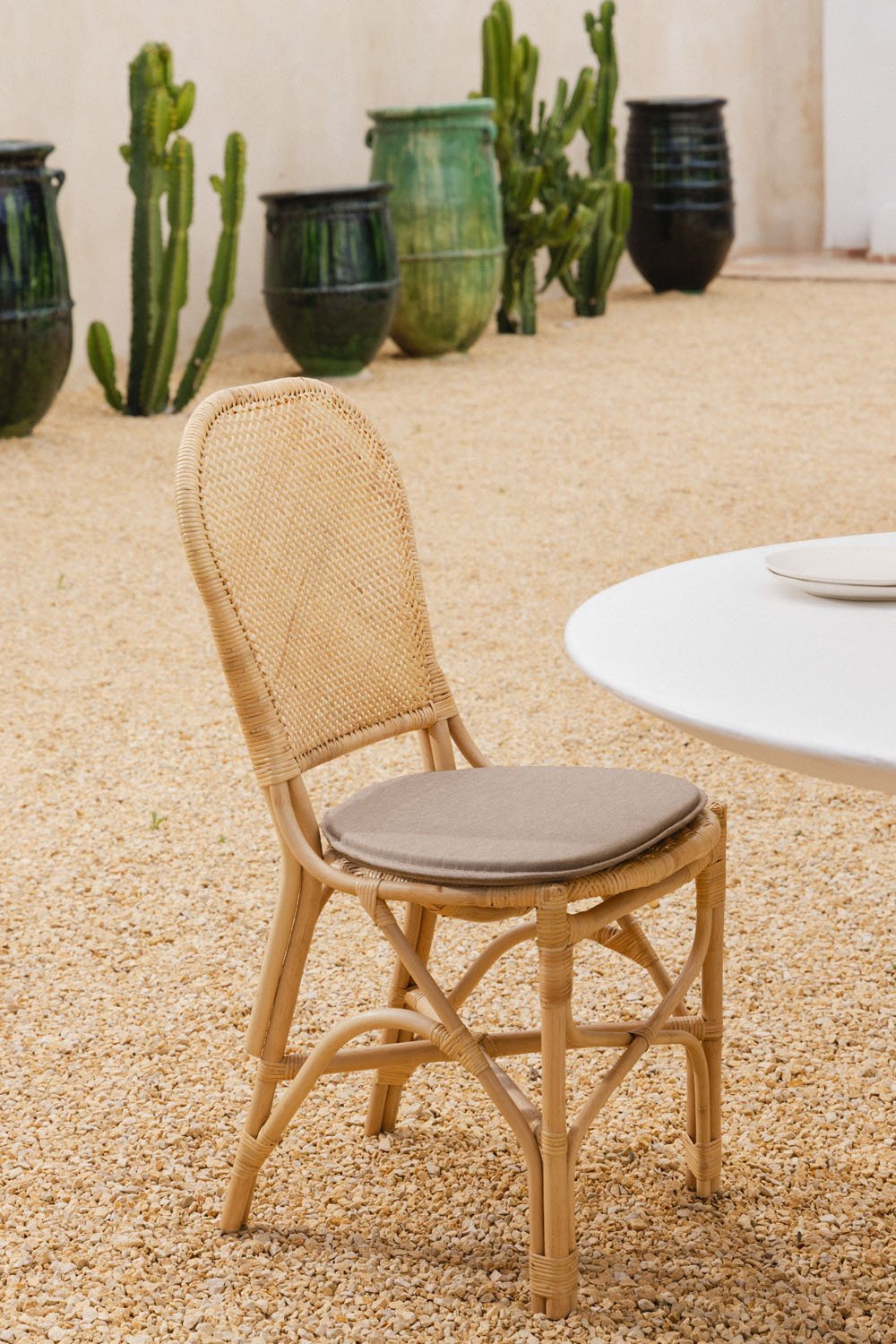 Confezione da 2 sedie da giardino in rattan Zariel