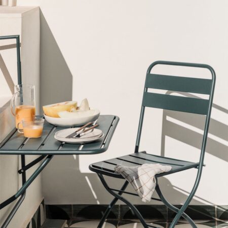 Confezione da 2 sedie da giardino pieghevoli Janti