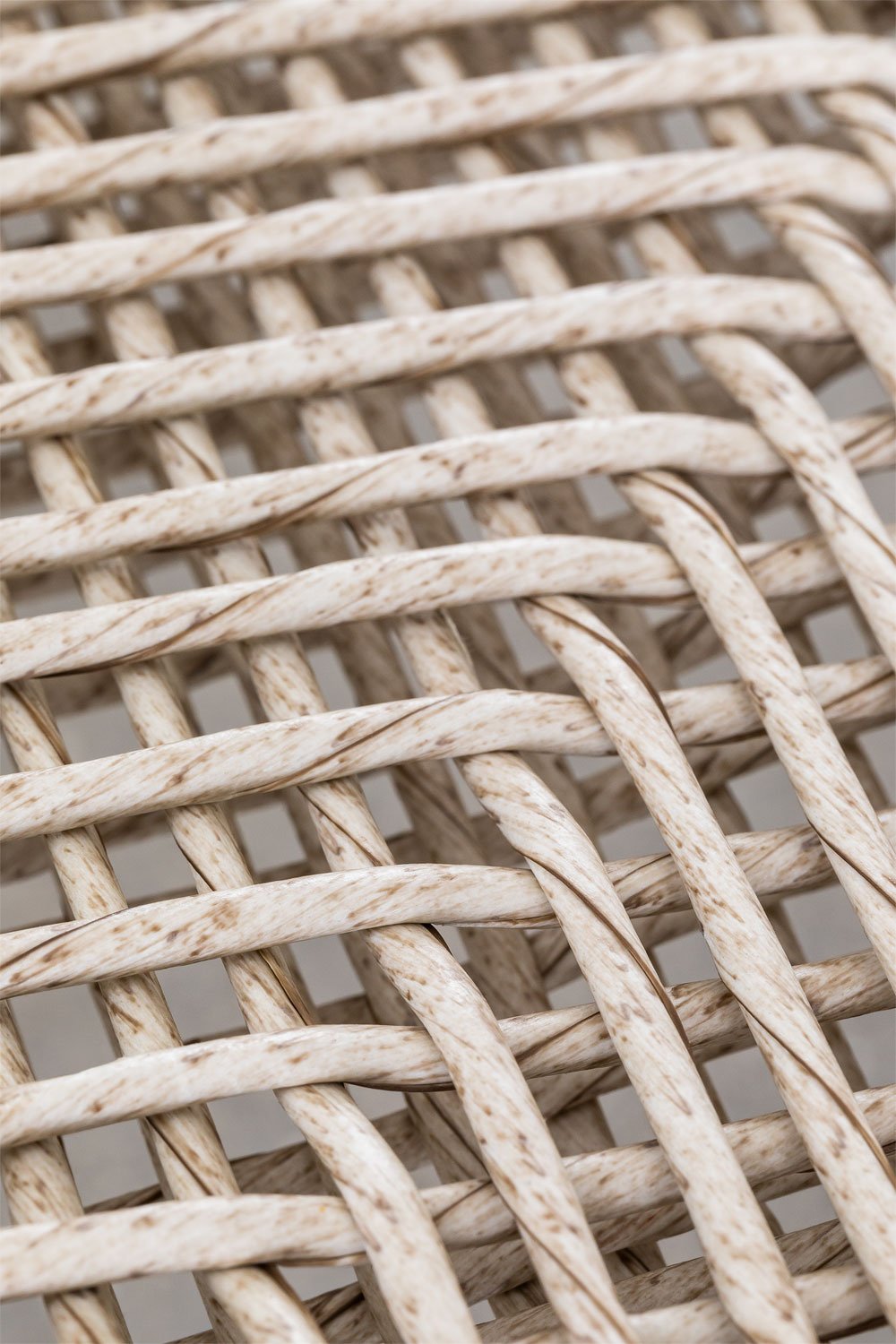 Set di 2 sedie da pranzo impilabili con braccioli in alluminio e rattan sintetico Marsha