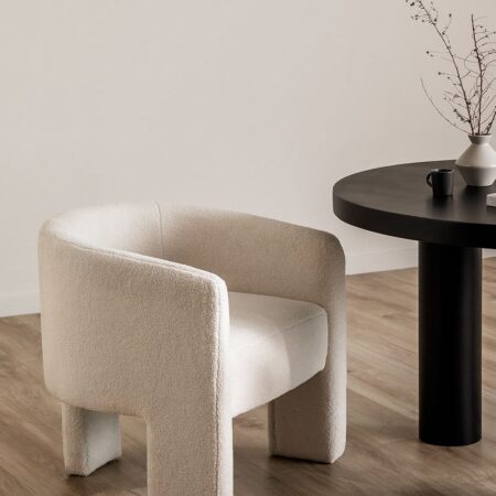 Confezione da 2 sedie da pranzo in shearling Xastru