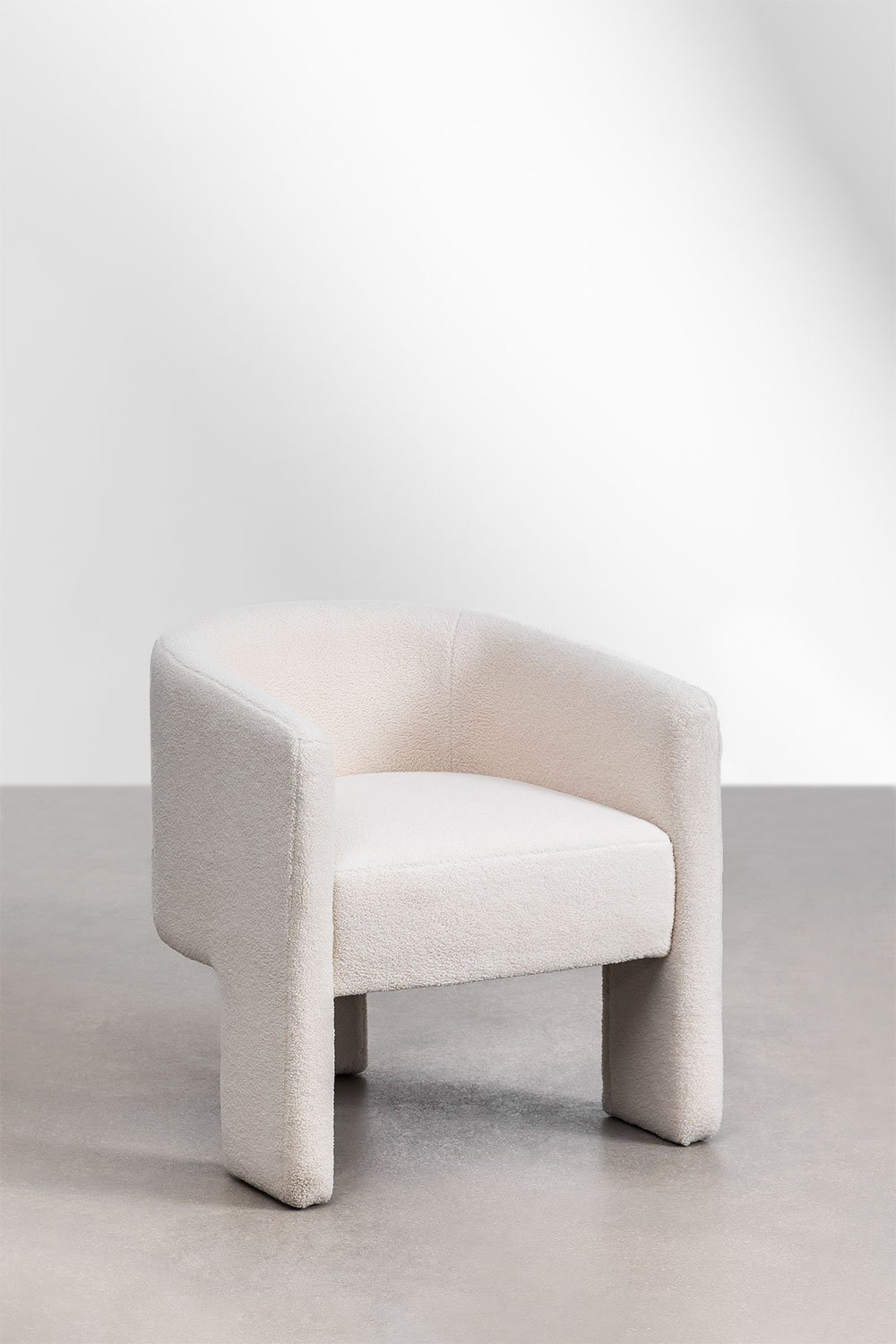 Confezione da 2 sedie da pranzo in shearling Xastru