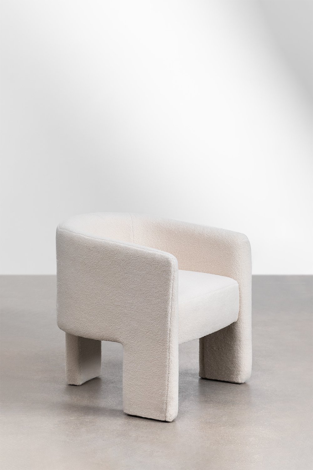 Confezione da 2 sedie da pranzo in shearling Xastru