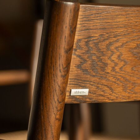 Confezione da 2 Sedie da Pranzo in Legno di Rovere e Corda Intrecciata Mara