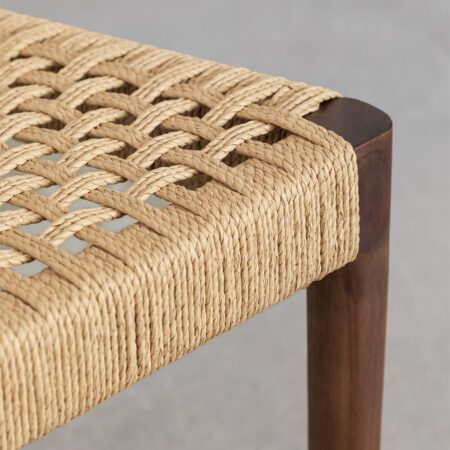 Confezione da 2 sedie da pranzo in legno di teak scuro Celle style