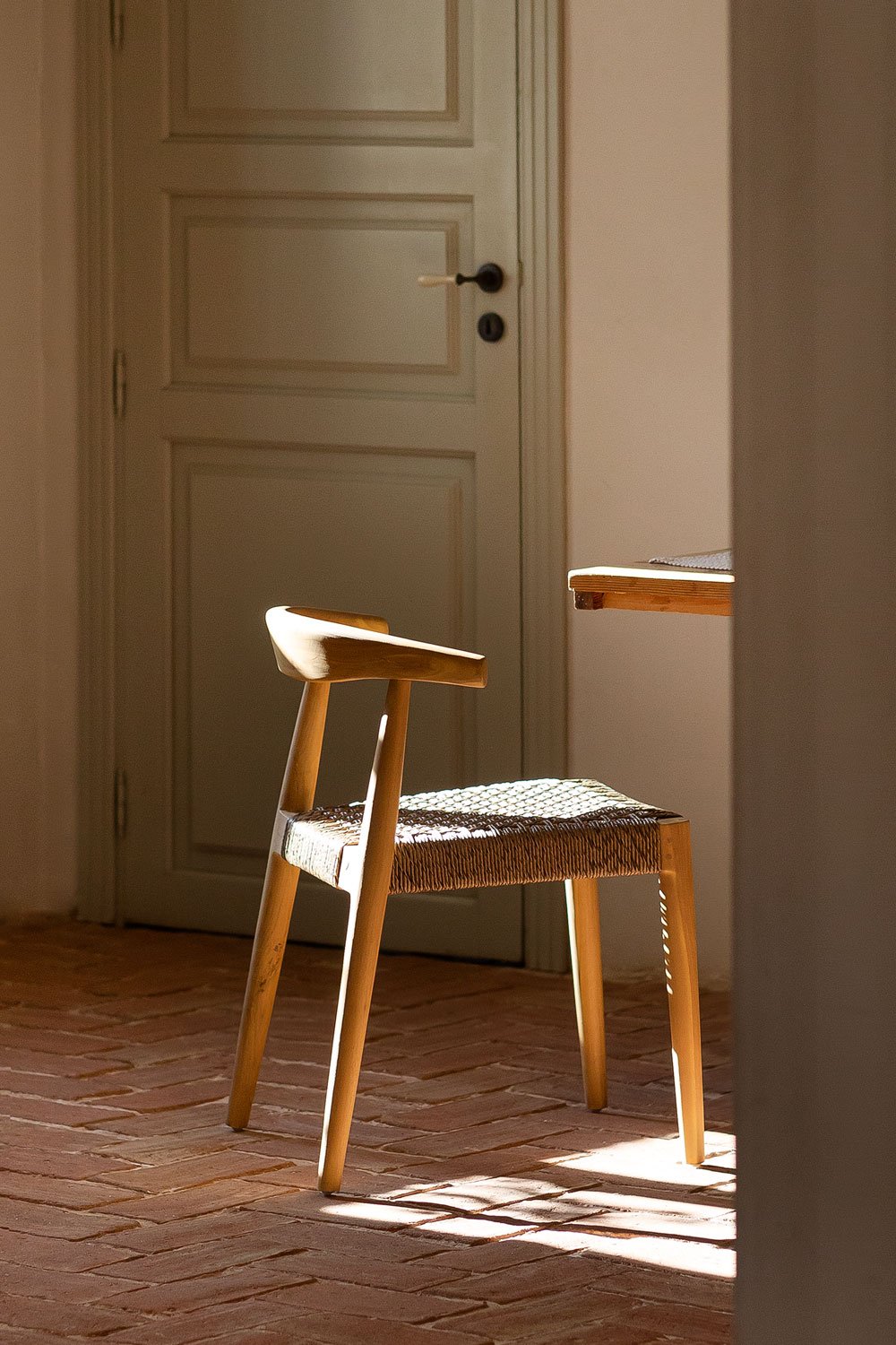 Confezione da 2 sedie da pranzo in legno di teak Celle