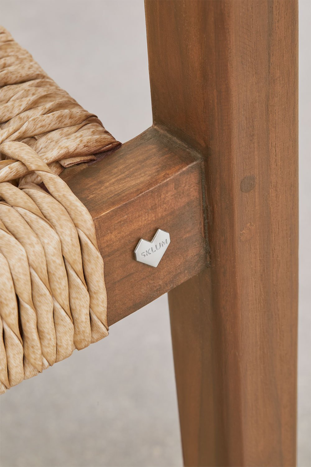 Confezione da 2 sedie da pranzo in legno di teak Lulea
