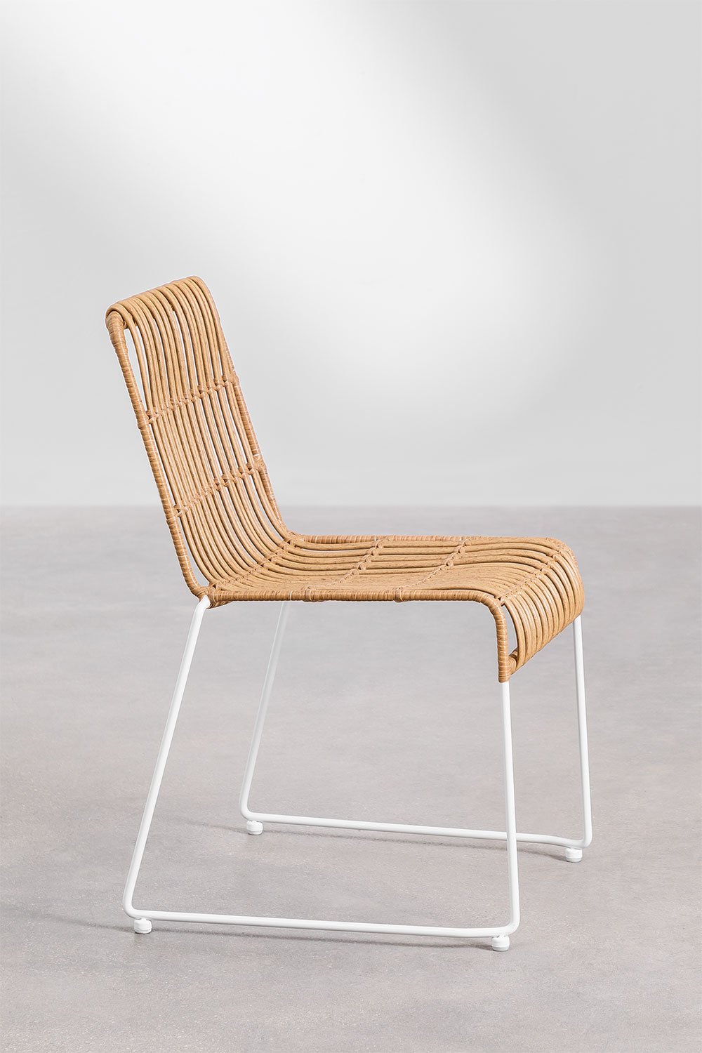 Pack da 2 sedie da pranzo in rattan sintetico Aroa
