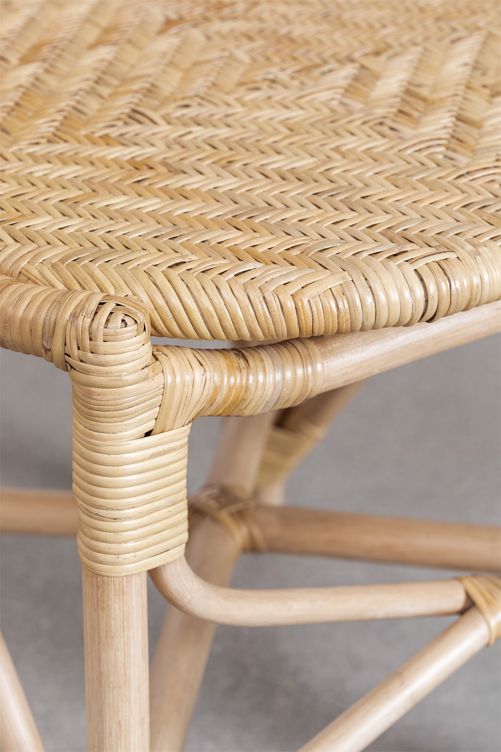 Confezione da 2 Sedie da Pranzo in Rattan Zariel