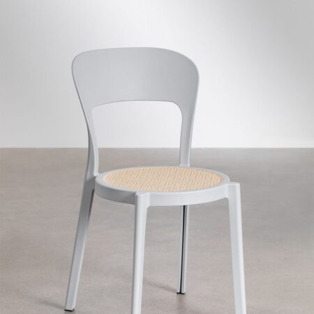 Confezione da 2 sedie da pranzo impilabili Odilia