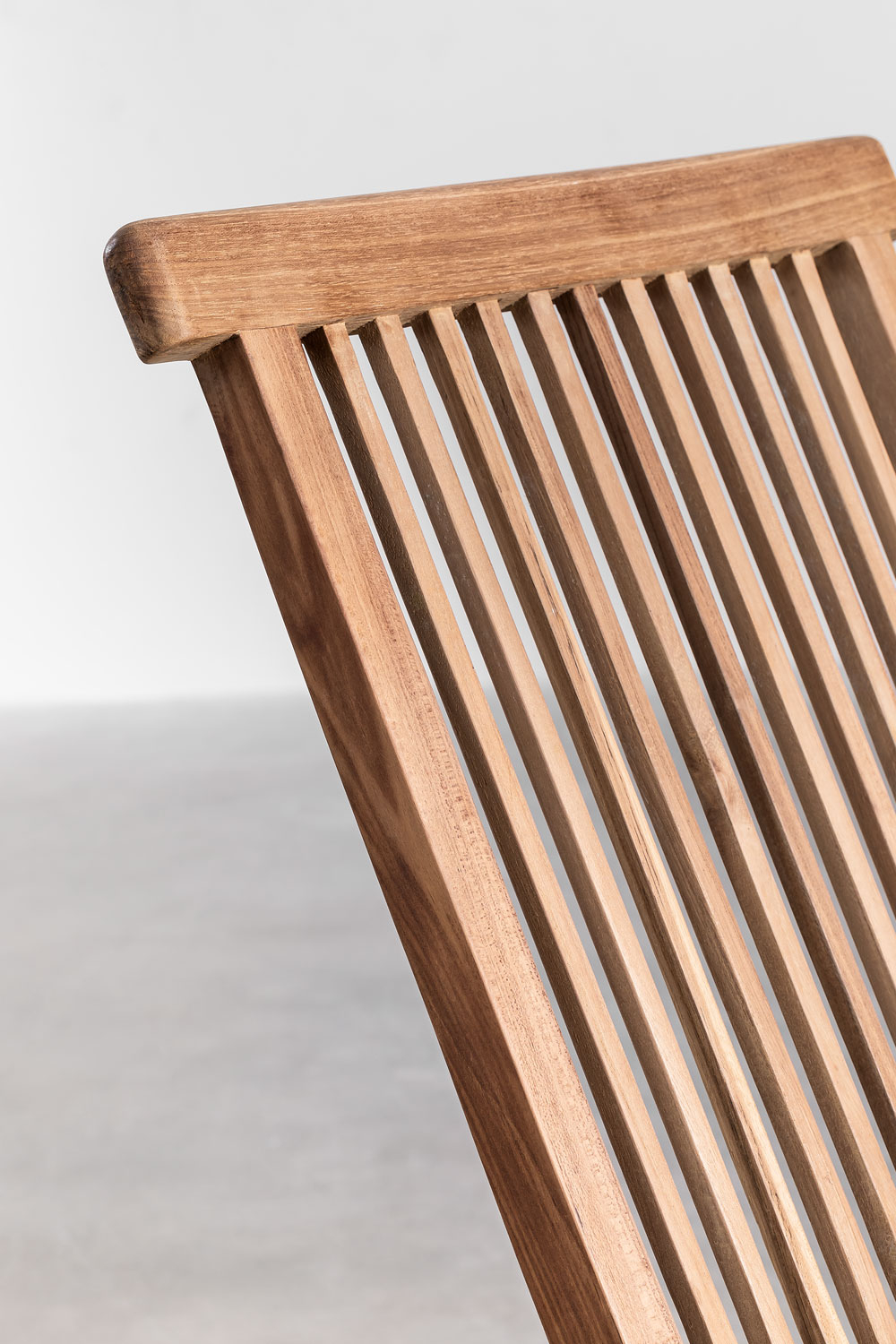 Set di 2 sedie da pranzo pieghevoli in legno di teak Pira