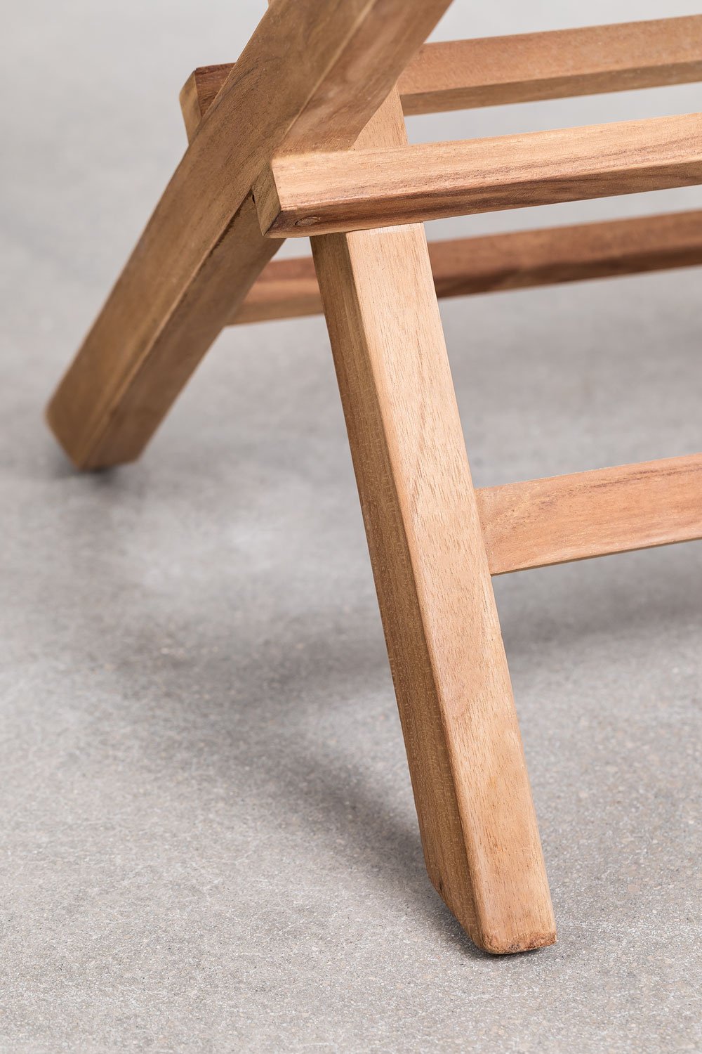 Set di 2 sedie da pranzo pieghevoli in legno di teak Pira