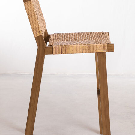 Confezione da 2 Sgabelli da Giardino Alti in Vimini Sintetico (74 cm) Ori