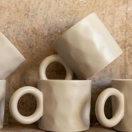 Confezione da 2 tazze da caffè in new bone china 30 cl Guisla