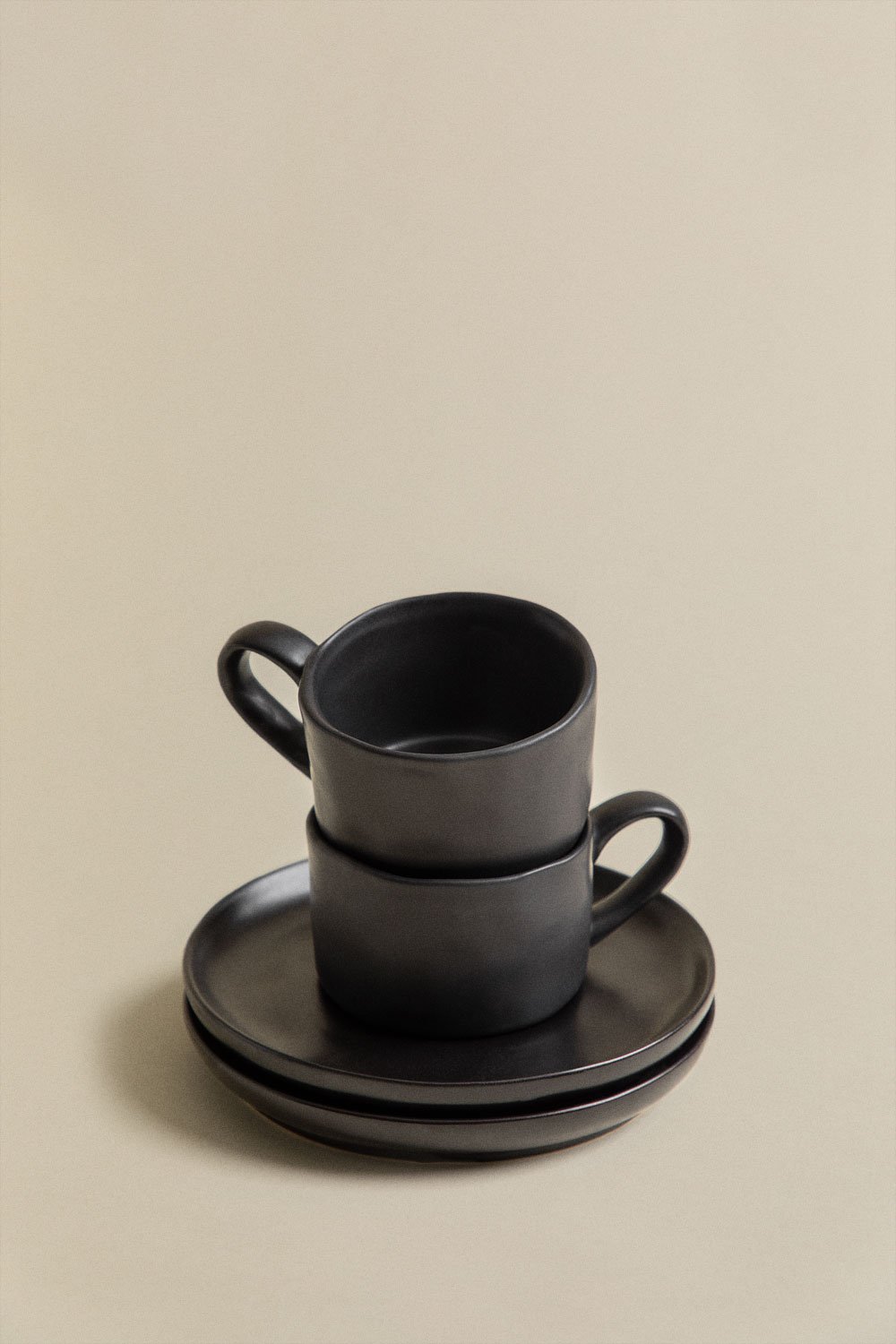 Confezione da 2 Tazzine Caffè 10 cl con Piattino Belvere
