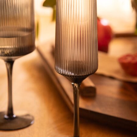 Confezione da 4 bicchieri da champagne in vetro 23 cl Welian