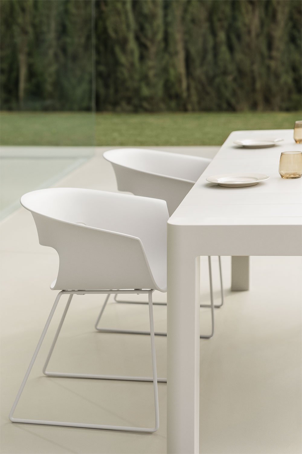 Confezione da 4 sedie da giardino Alanys
