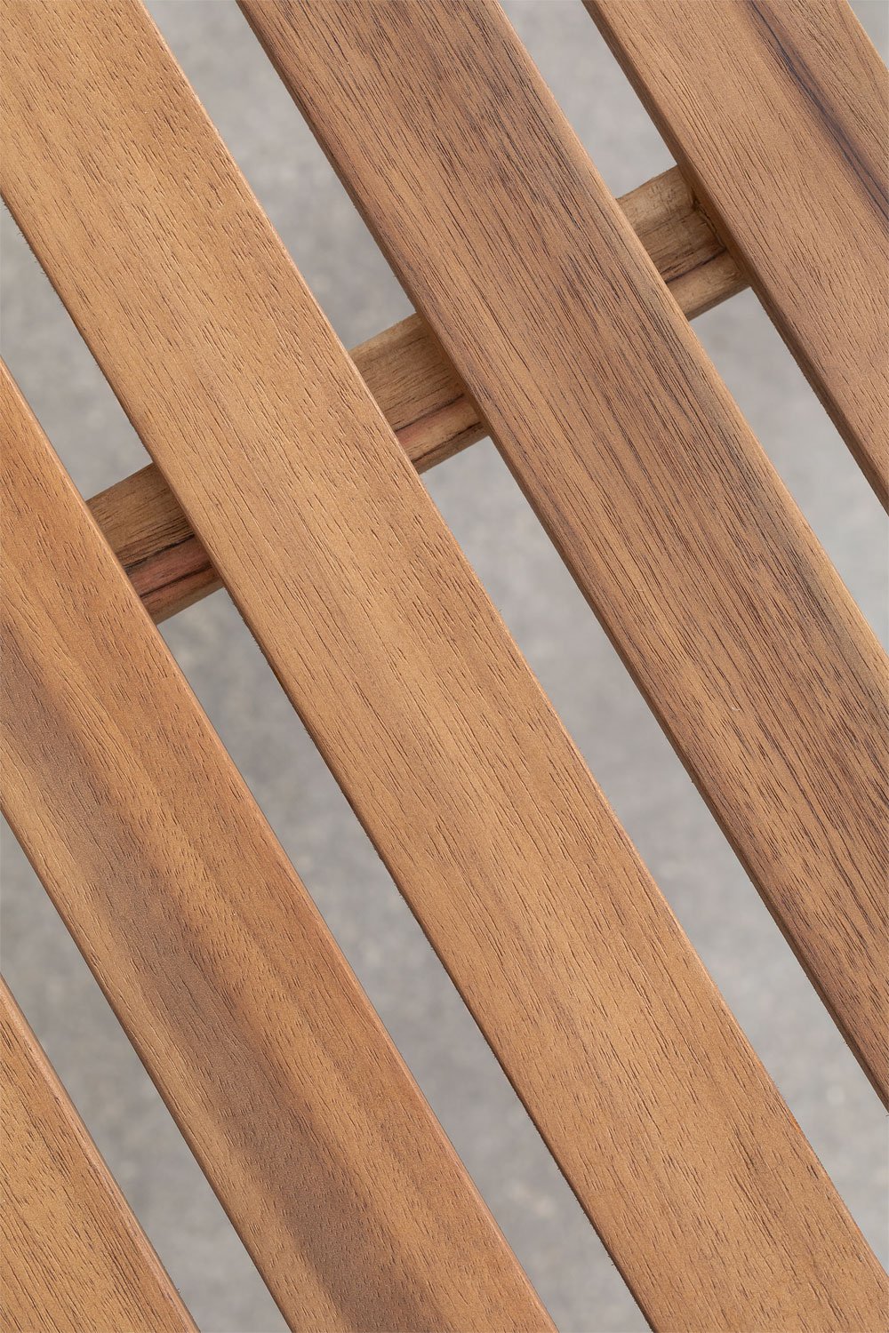 Confezione da 4 sedie da giardino impilabili in acciaio e legno di acacia Artus