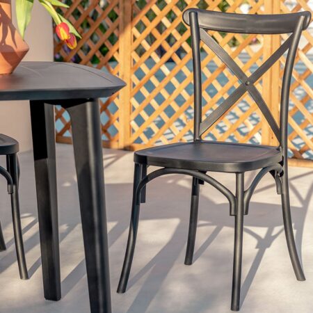 Pack da 4 sedie da giardino impilabili Otax