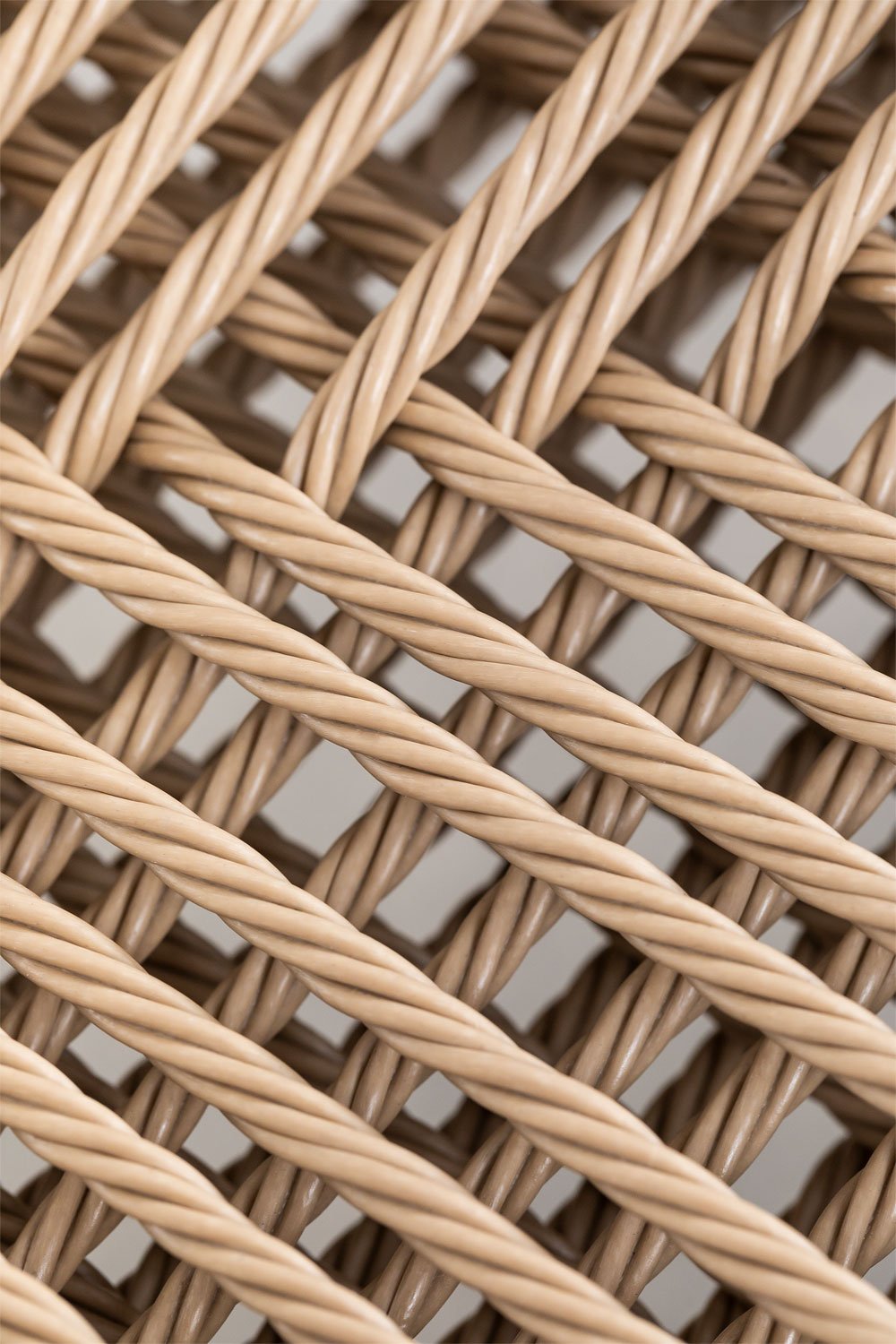 Confezione da 4 sedie da pranzo impilabili con braccioli in alluminio e rattan sintetico Amatria
