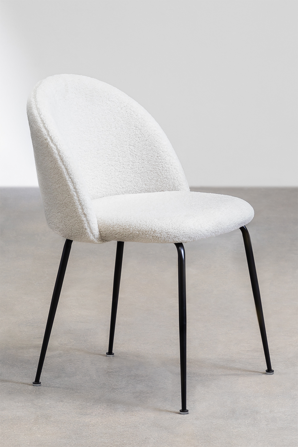 Confezione da 4 sedie da pranzo in ciniglia Kana Design