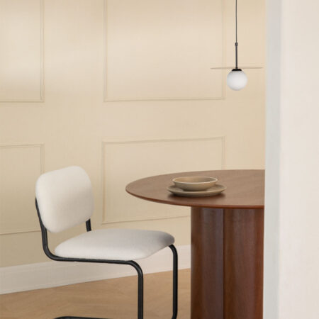 Confezione da 4 sedie da pranzo in ciniglia Tento Black