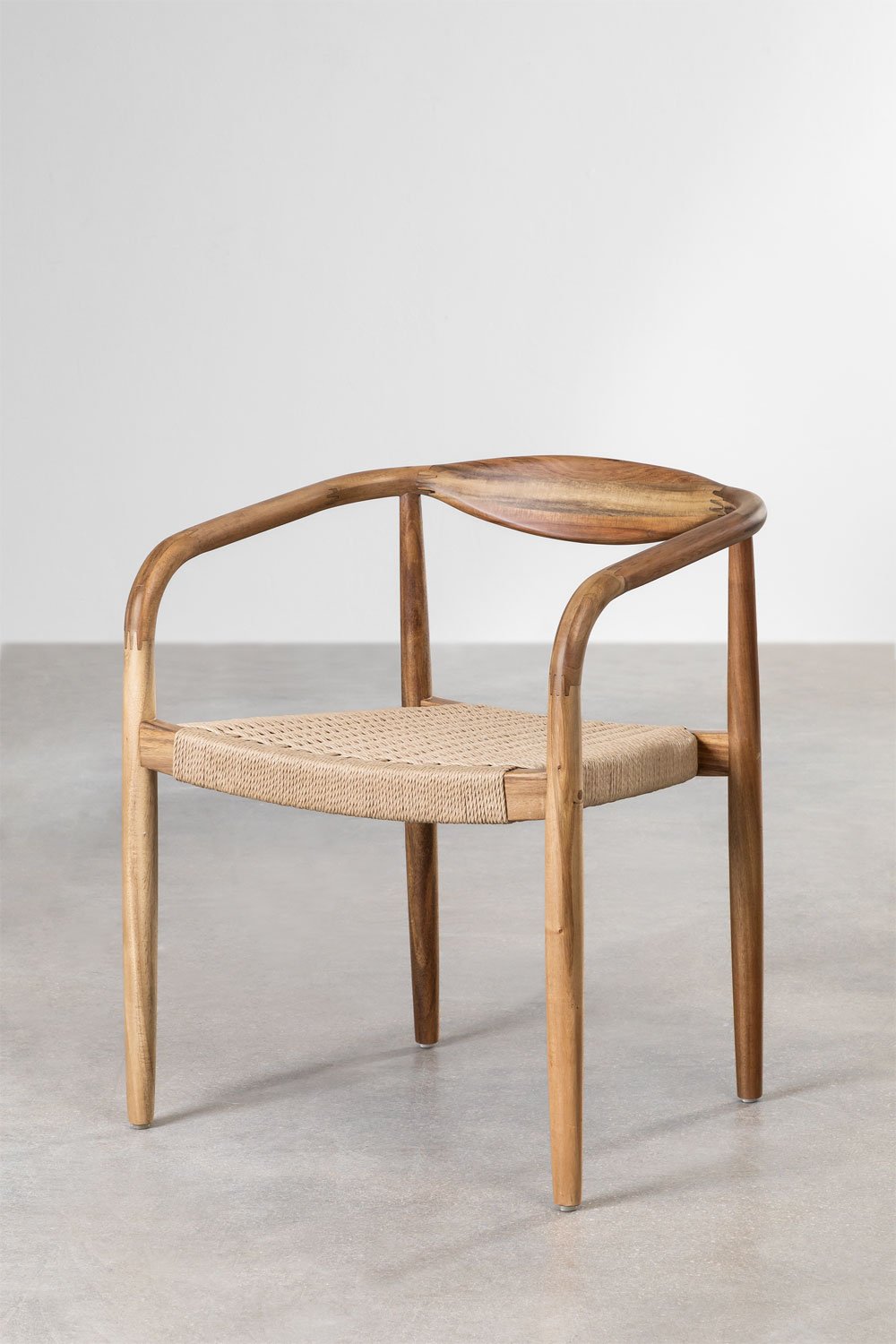 Confezione da 4 sedie da pranzo in legno di acacia Mallory