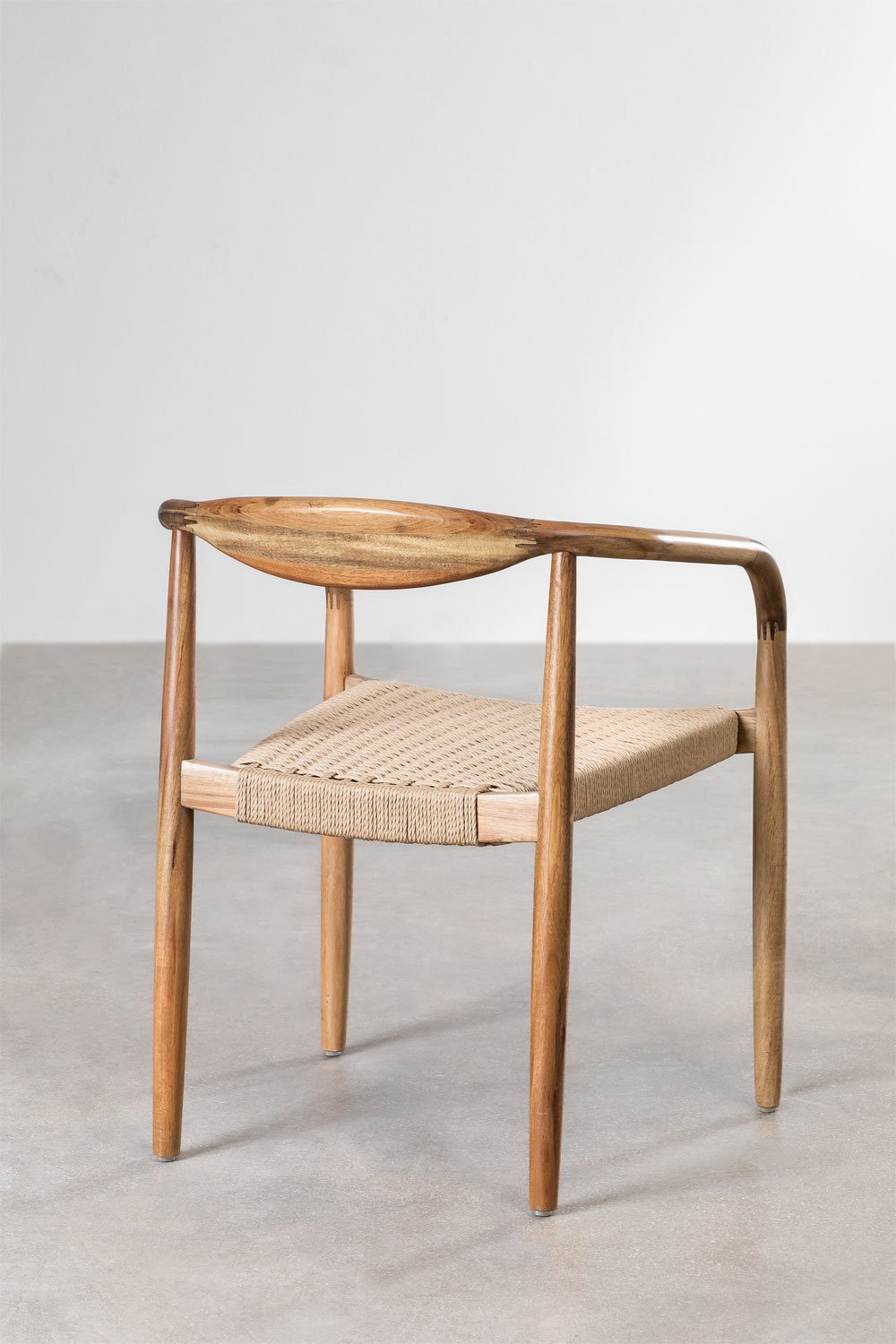 Confezione da 4 sedie da pranzo in legno di acacia Mallory