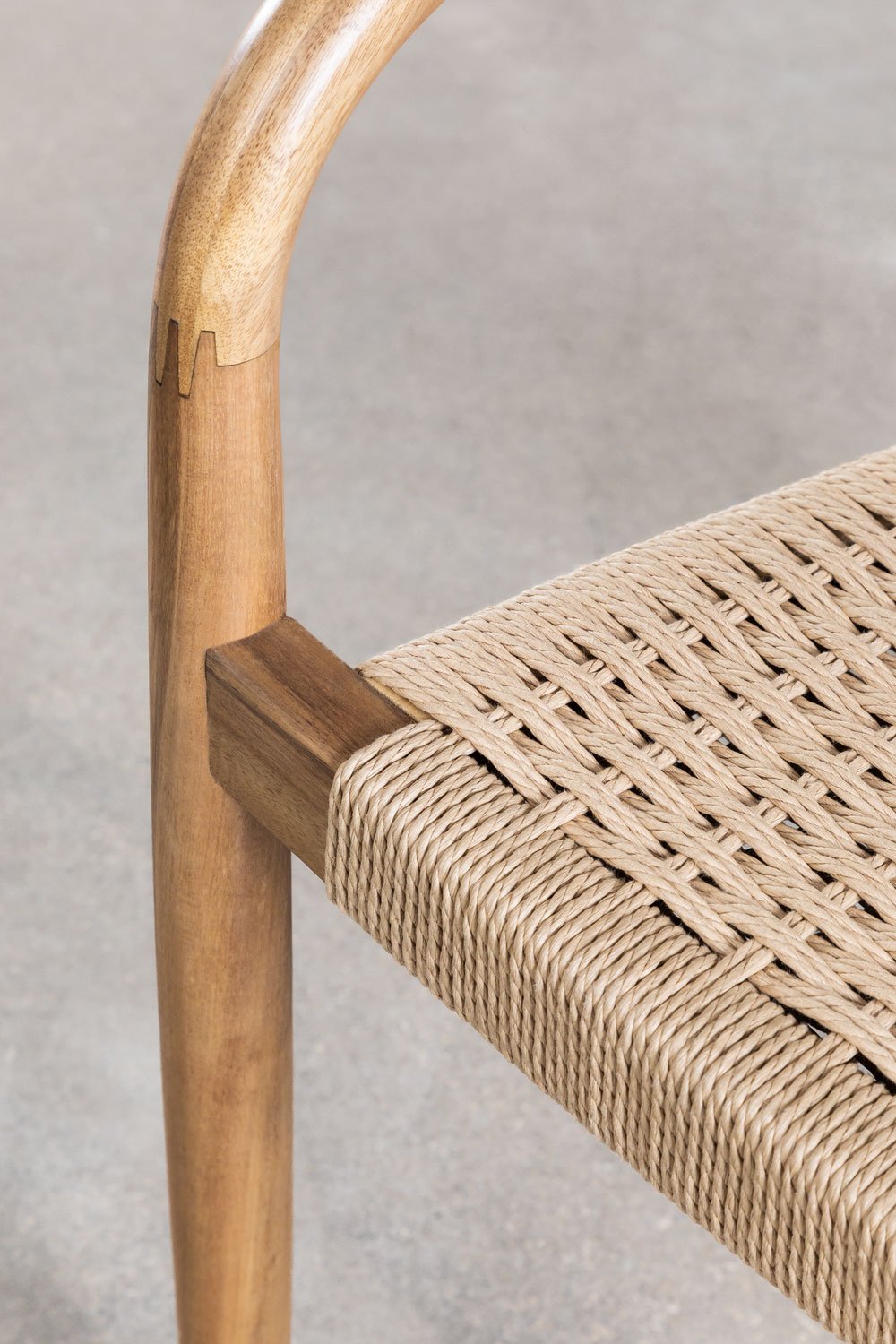 Confezione da 4 sedie da pranzo in legno di acacia Mallory