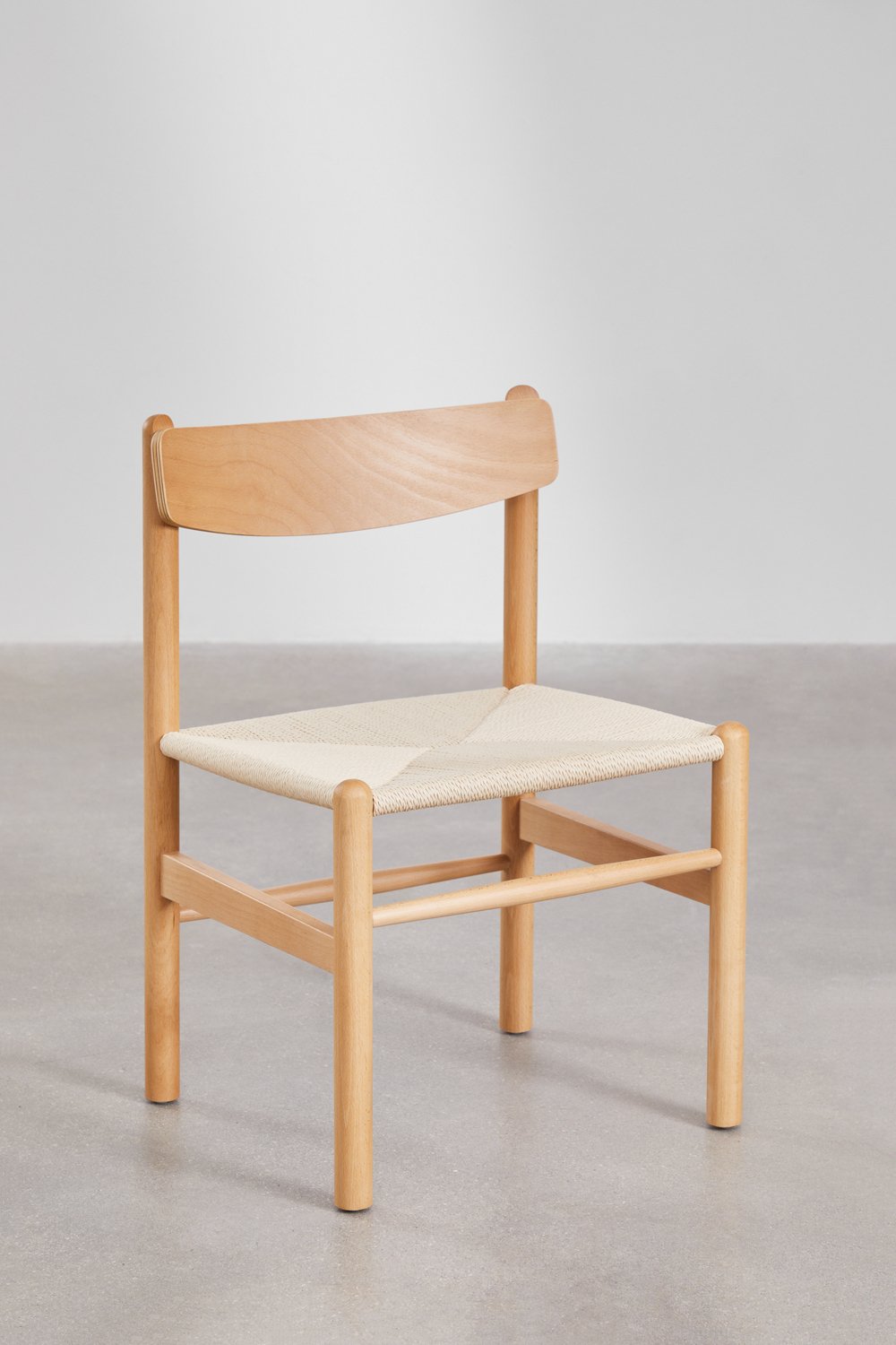 Confezione da 4 sedie da pranzo in legno Mauren