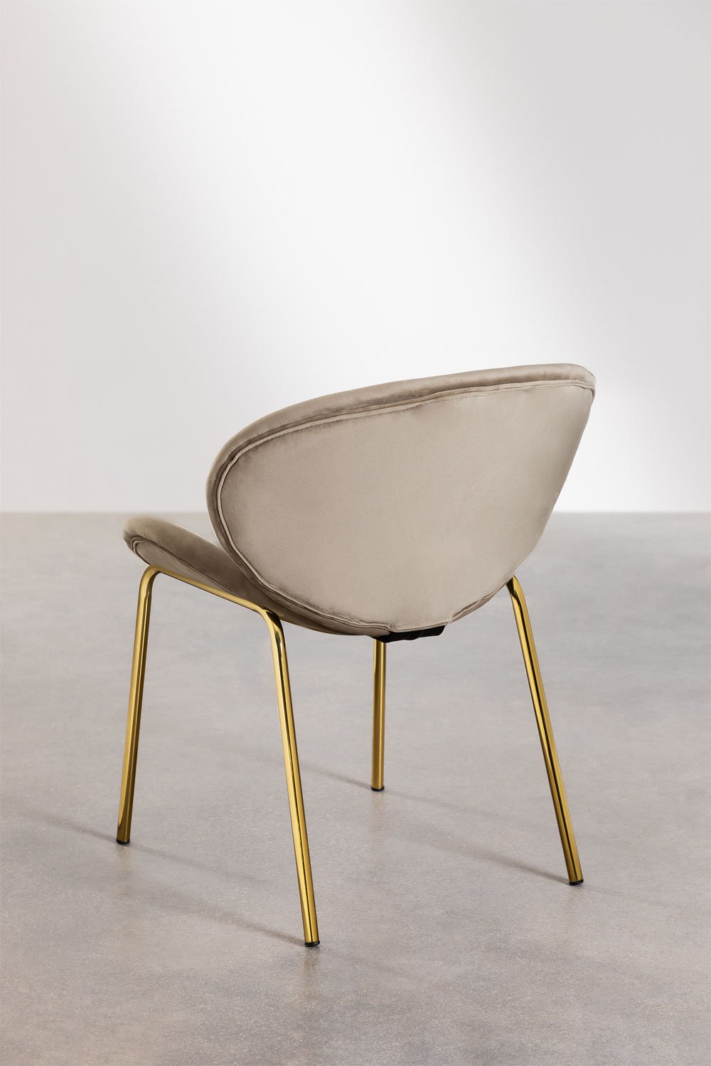 Confezione da 4 sedie da pranzo in velluto Fior Gold